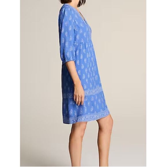 NWT j.jill Border Printed Flounced Hem Dress with POCKETS size 2X - Picture 2 of 8